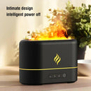 Umidificadores de aromaterapia de chama simulada, temporização de luz de 7 cores, purificador de ar