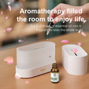 Umidificadores de aromaterapia de chama simulada, temporização de luz de 7 cores, purificador de ar