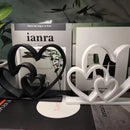 Heart-to-Heart Statue - Black & White Love Ornament, Desk & Bookshelf Decor, Valentine’s Gift, Home Decoration