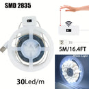 Fita de LED USB DC 5V com Dimmer Inteligente, Sensor de Leitura por Mão, Liga/Desliga